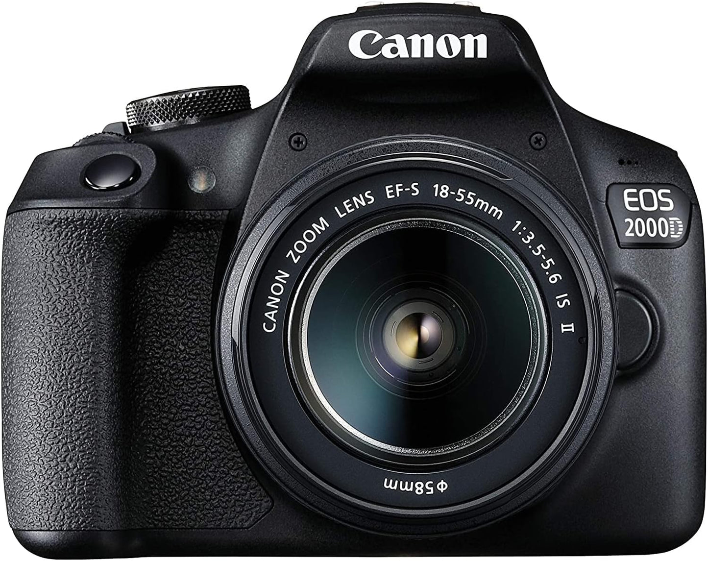 Canon EOS 2000D + EF-S 18-55mm f/3.5-5.6 IS II + seconda batteria aggiuntiva LP E10