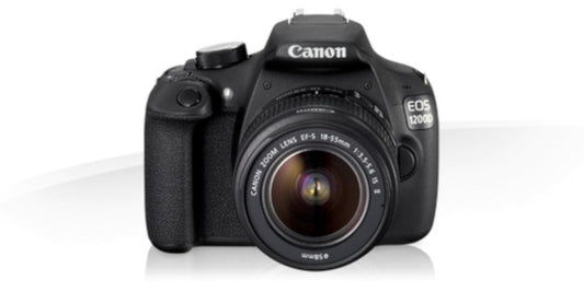 Canon EOS 1200D Fotocamera Reflex Digitale, 18 Megapixel, Obiettivo EF-S 18-55mm IS II, Nero