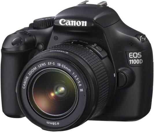 Canon EOS 1100D Fotocamera Digitale Reflex 12 Megapixel con Obiettivo EF-S 18-55mm IS II, Nero