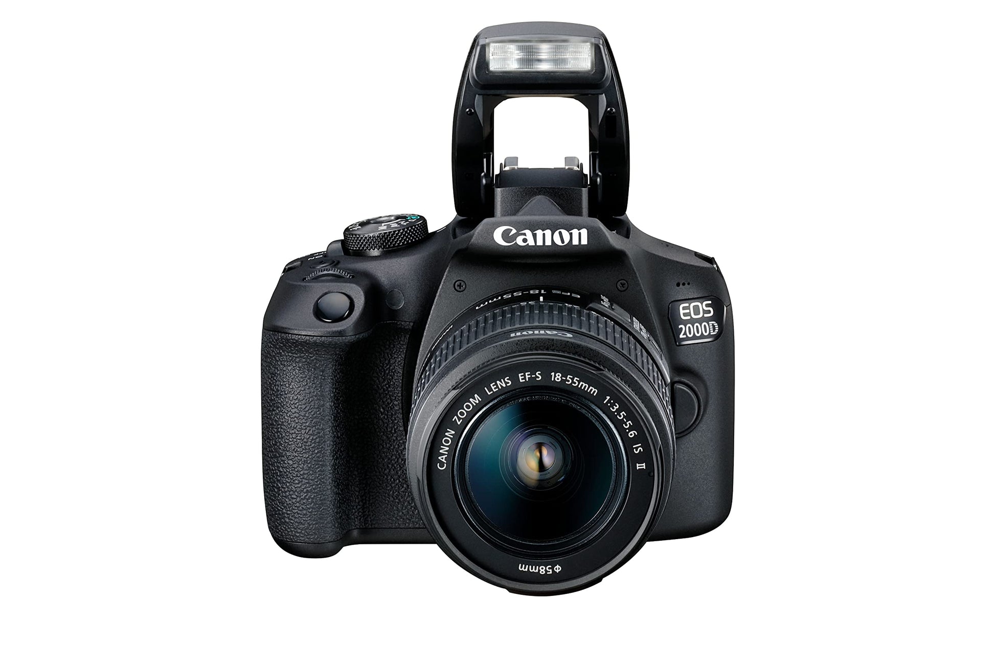 Canon EOS 2000D + EF-S 18-55mm f/3.5-5.6 IS II + seconda batteria aggiuntiva LP E10