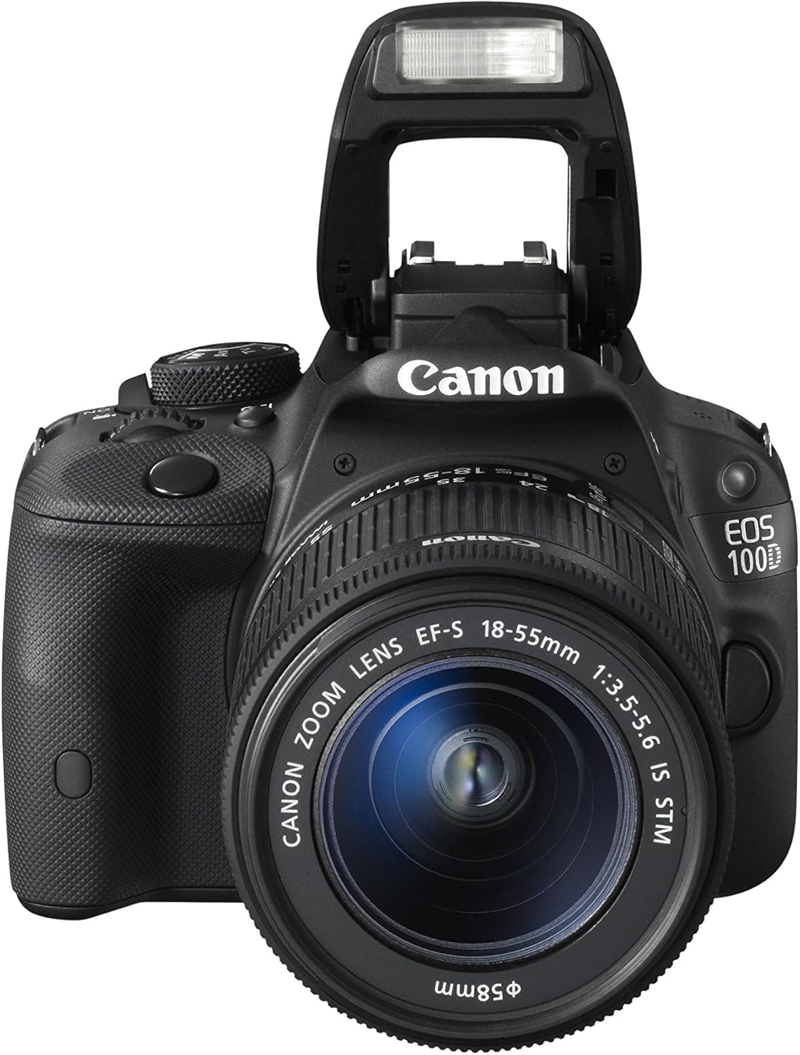 Canon EOS 100D DSLR fotocamera con obiettivo EF-S 18-55mm III - Nero (18MP, sensore CMOS) 3 pollici Touch Screen LCD