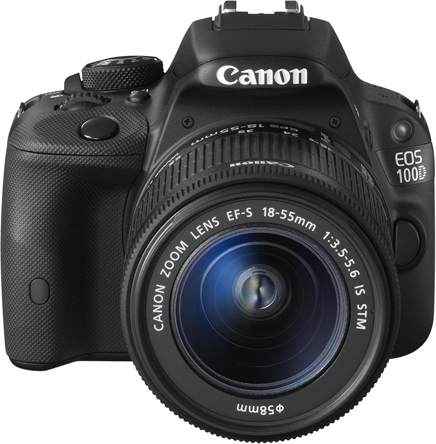 Canon EOS 100D DSLR fotocamera con obiettivo EF-S 18-55mm III - Nero (18MP, sensore CMOS) 3 pollici Touch Screen LCD