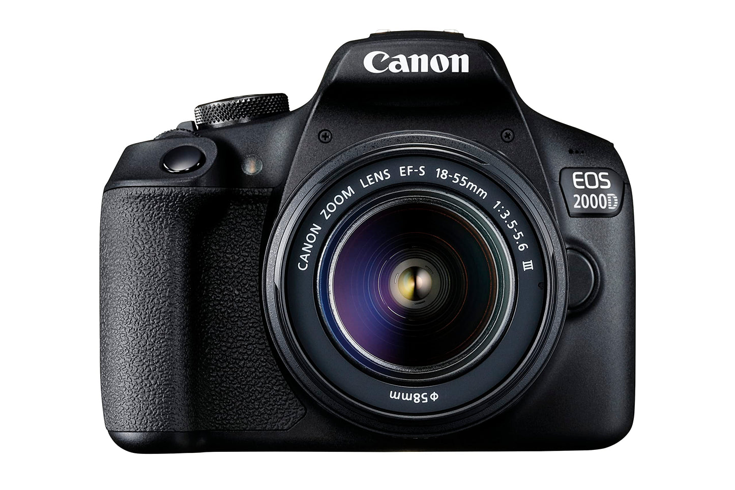 Canon EOS 2000D + EF-S 18-55mm f/3.5-5.6 IS II + seconda batteria aggiuntiva LP E10