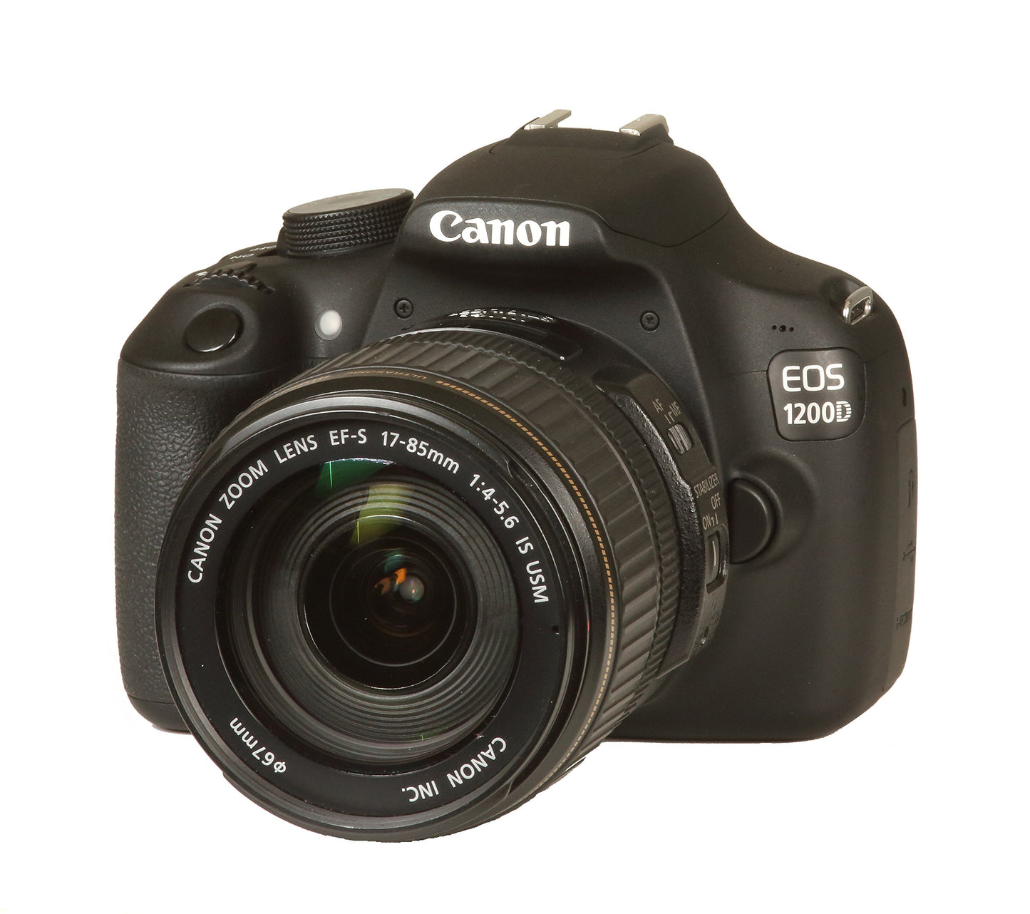 Canon EOS 1200D Fotocamera Reflex Digitale, 18 Megapixel, Obiettivo EF-S 18-55mm IS II, Nero